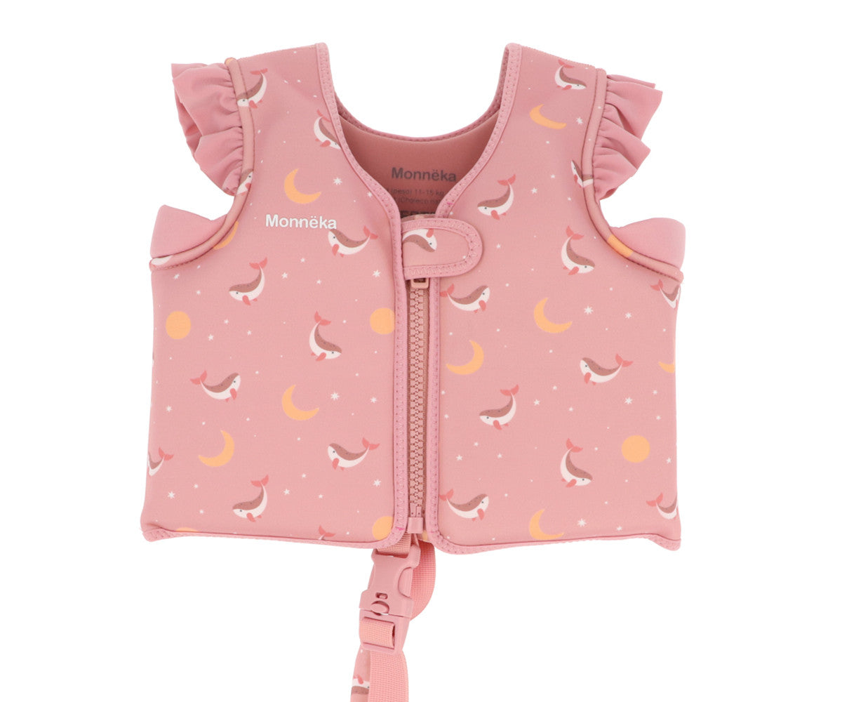 Colete Flutuador de Aprendizagem | Whale Pink