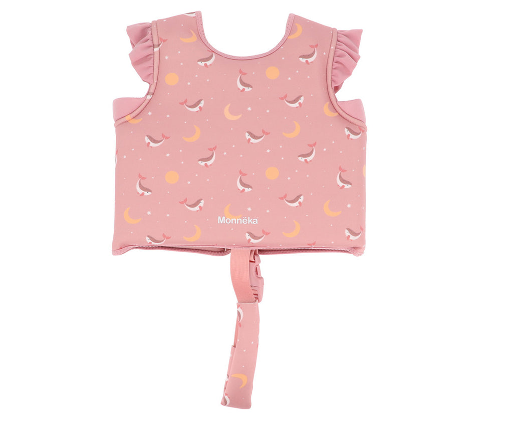Colete Flutuador de Aprendizagem | Whale Pink