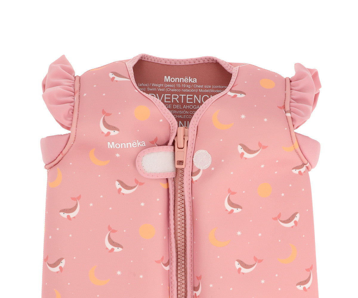 Colete Flutuador de Aprendizagem | Whale Pink