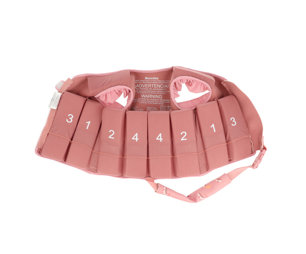 Colete Flutuador de Aprendizagem | Whale Pink