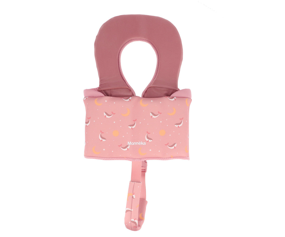 Colete Flutuador de Aprendizagem | Whale Pink | 1-2 Anos