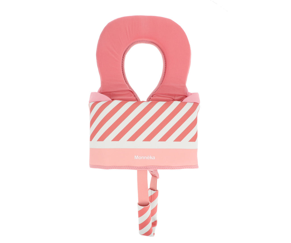 Colete Flutuador de Aprendizagem | Stripes Bloom & Blush | 1-2 Anos