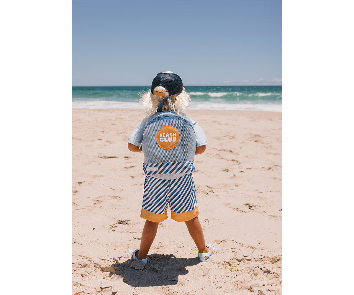 Mochila Praia | Anti-Areia | Stripes Blues & Beyond