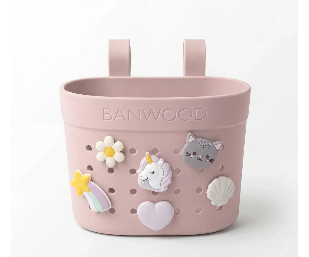 Trotinete Eco | Cesta | Pin & Ride Faded Pink y Pines Magia