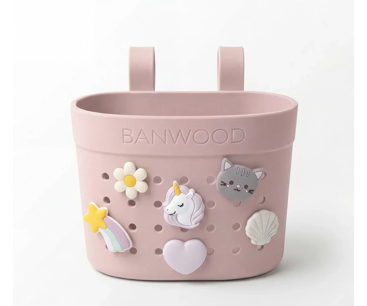 Trotinete Eco | Cesta | Pin & Ride Faded Pink y Pines Magia