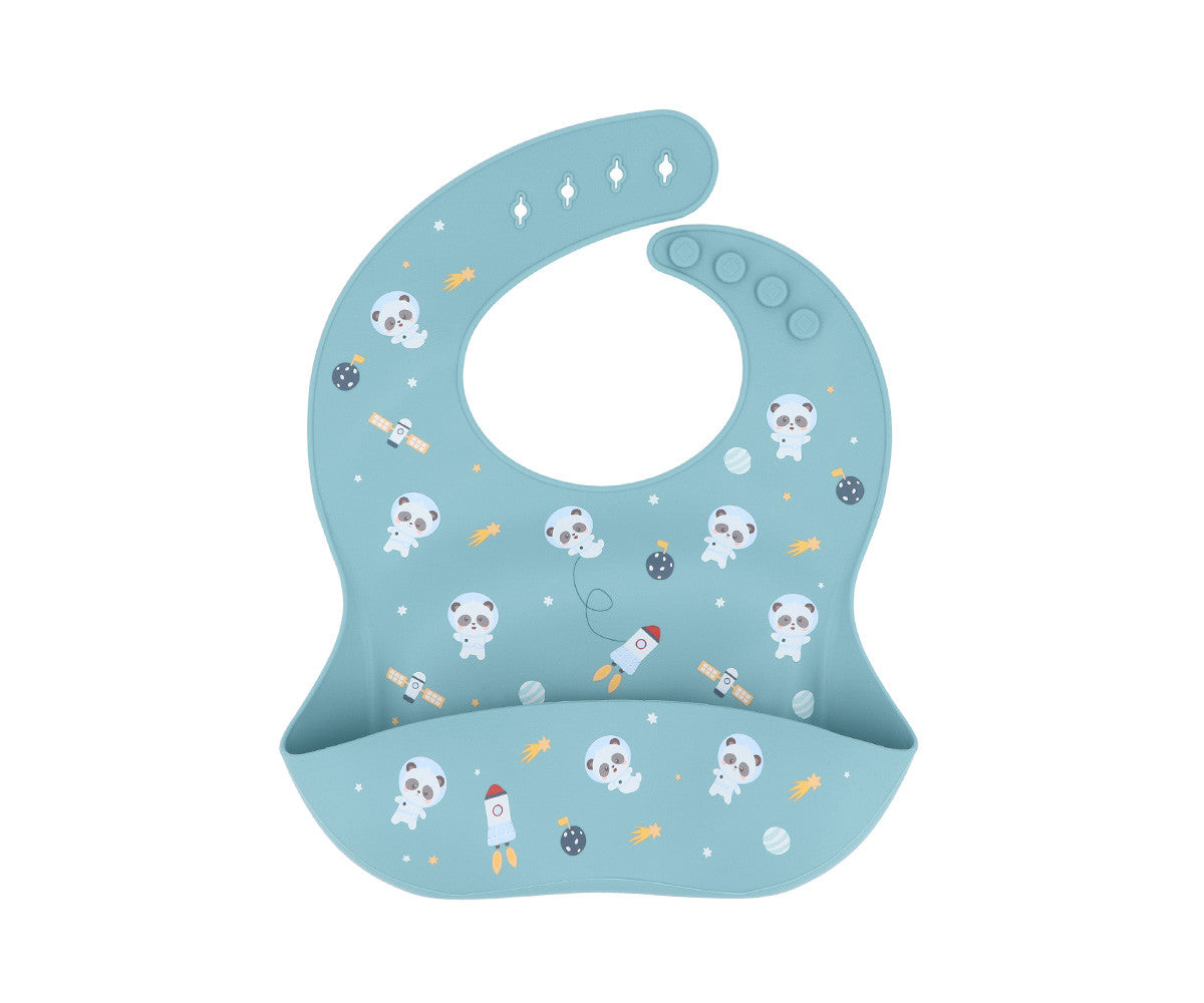 Babete Silicone | Pandas in Space