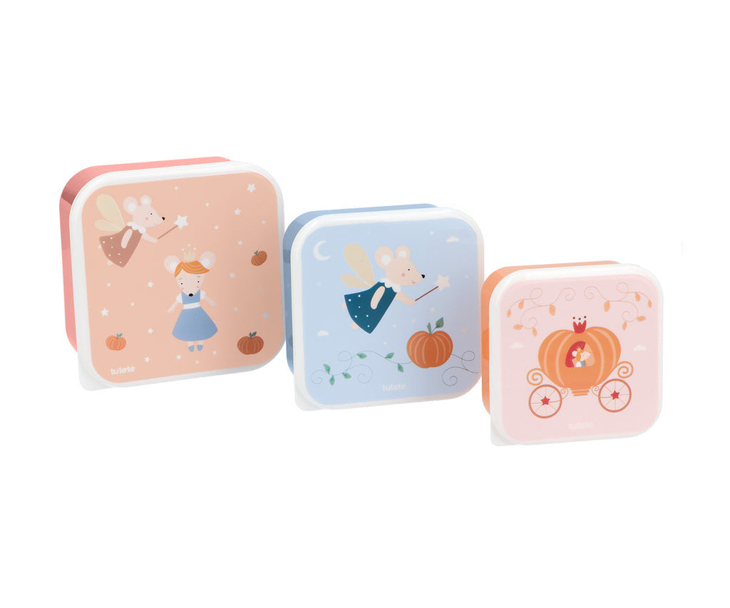 Conjunto 3 Caixas Lancheira | Mouse Fairies
