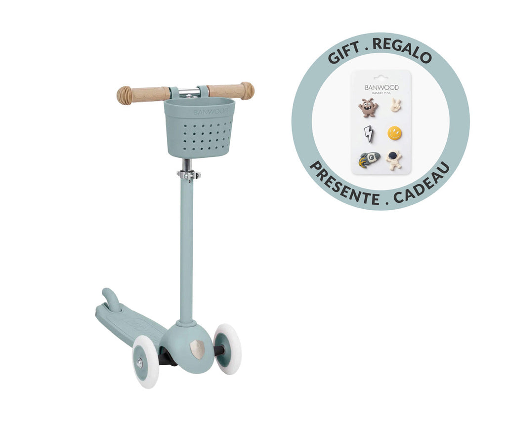 Trotinete Eco | Cesta | Pin & Ride Teal y Pines Espacio