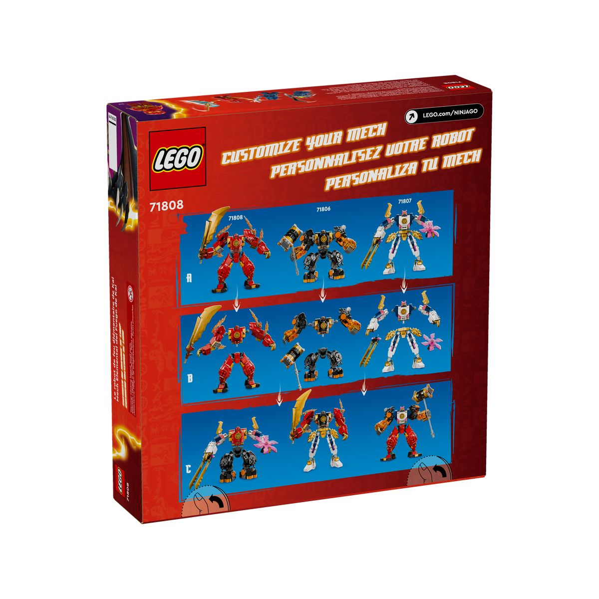 LEGO NINJAGO Robô do Fogo Elemental do Kai 71808 - imagem 4