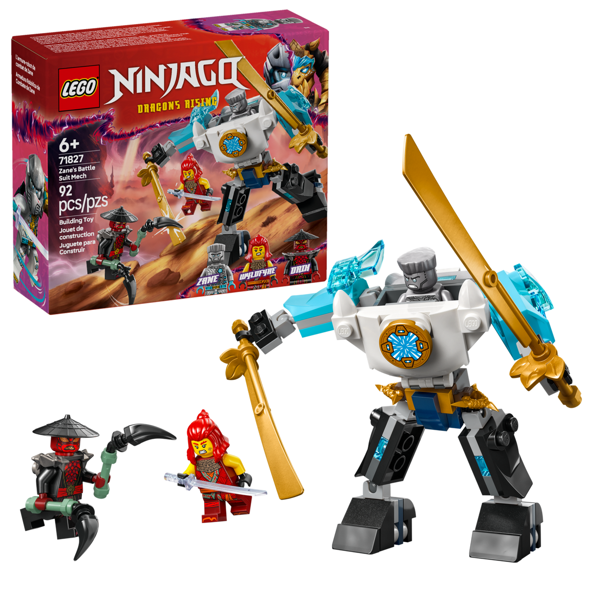 LEGO NINJAGO Fato de Combate de Robô do Zane 71827