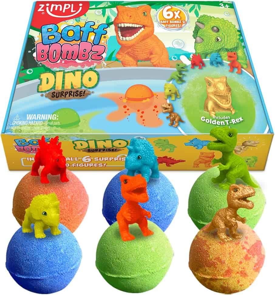 Pack 6 | Bombas de Banho | Surpresa | Dinos