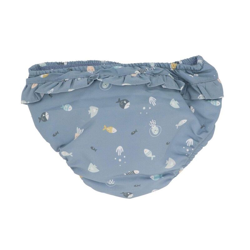 Cueca Banho Fralda | Com Folhos | Peixes