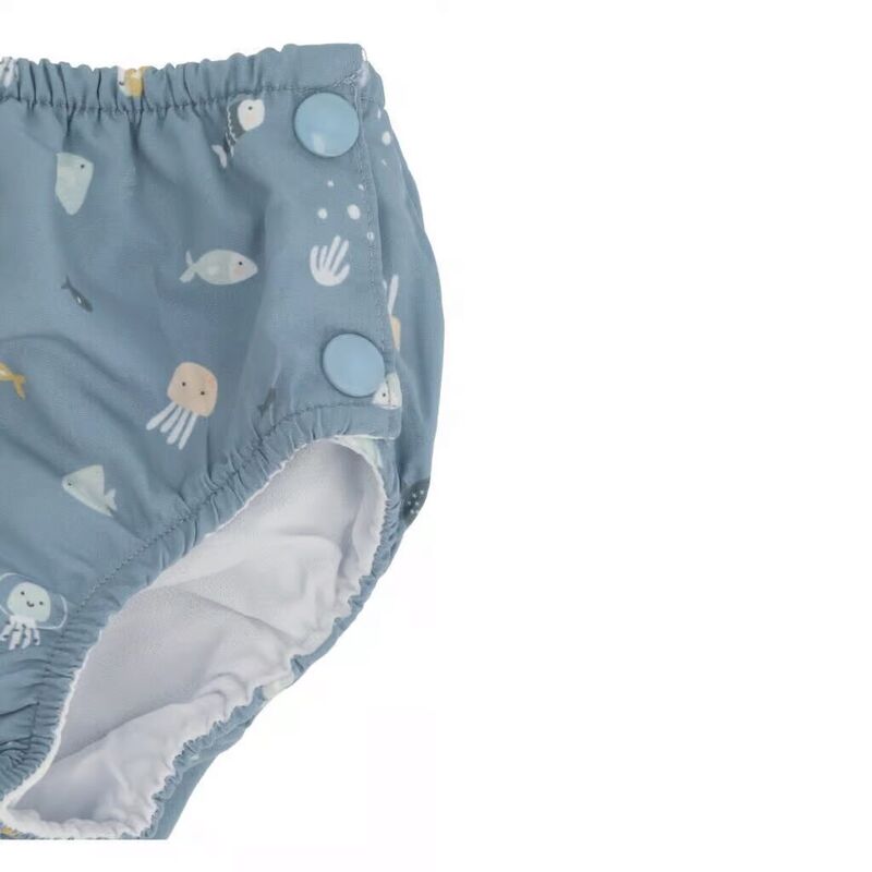 Cueca Banho Fralda | Com Folhos | Peixes