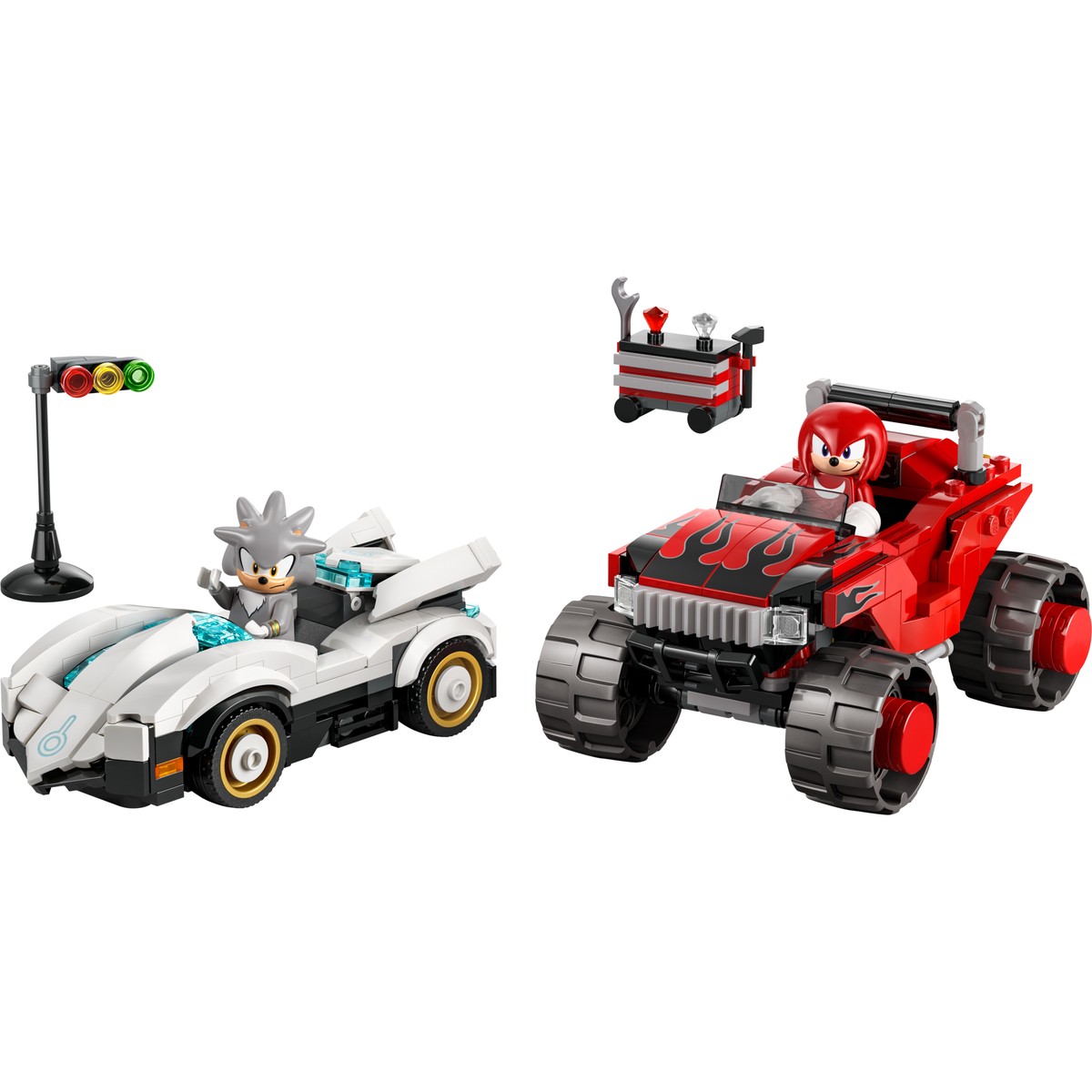 LEGO Sonic Carro do Silver vs Monster Truck 77118
