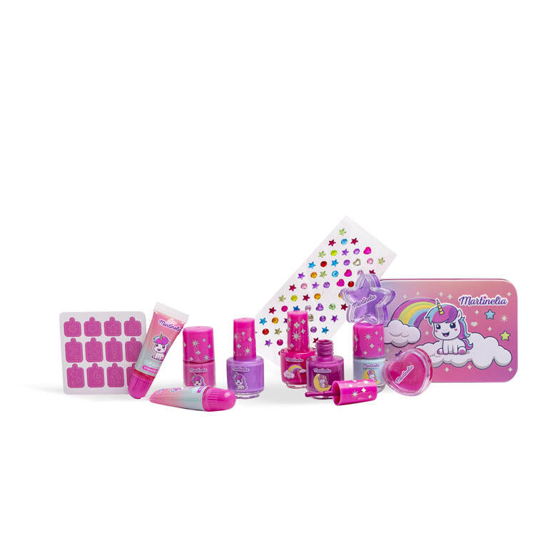 Conjunto Unhas e Lábios em Lata Little Unicorn Martinelia - imagem 3
