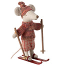 Winter mouse with ski set | Big Sister | Rose