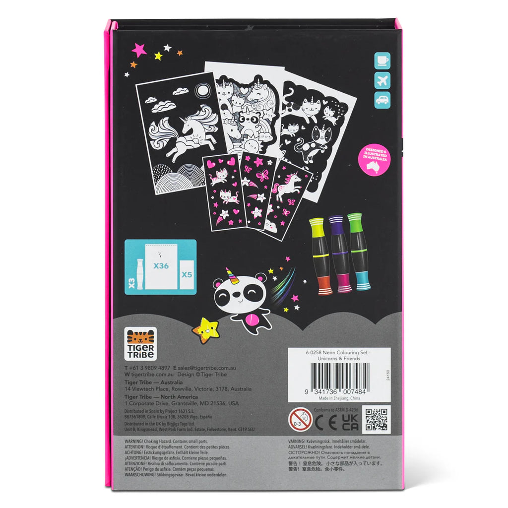 Set Colorir Neon | Unicórnios e Amigos