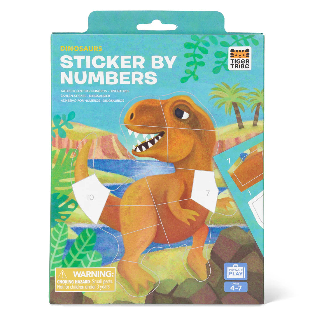 Sticker By Numbers | Dinosaurs