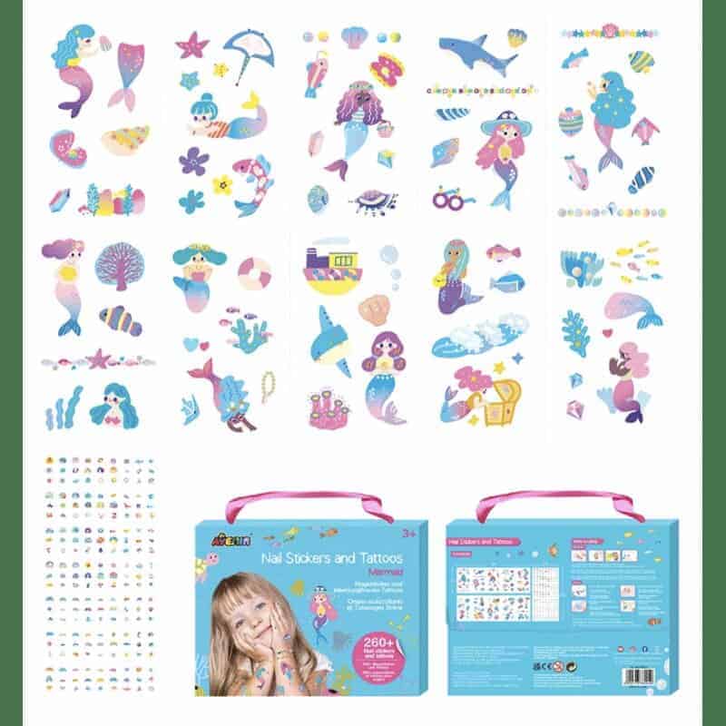Nail Stickers and Tattoos | Mermaid