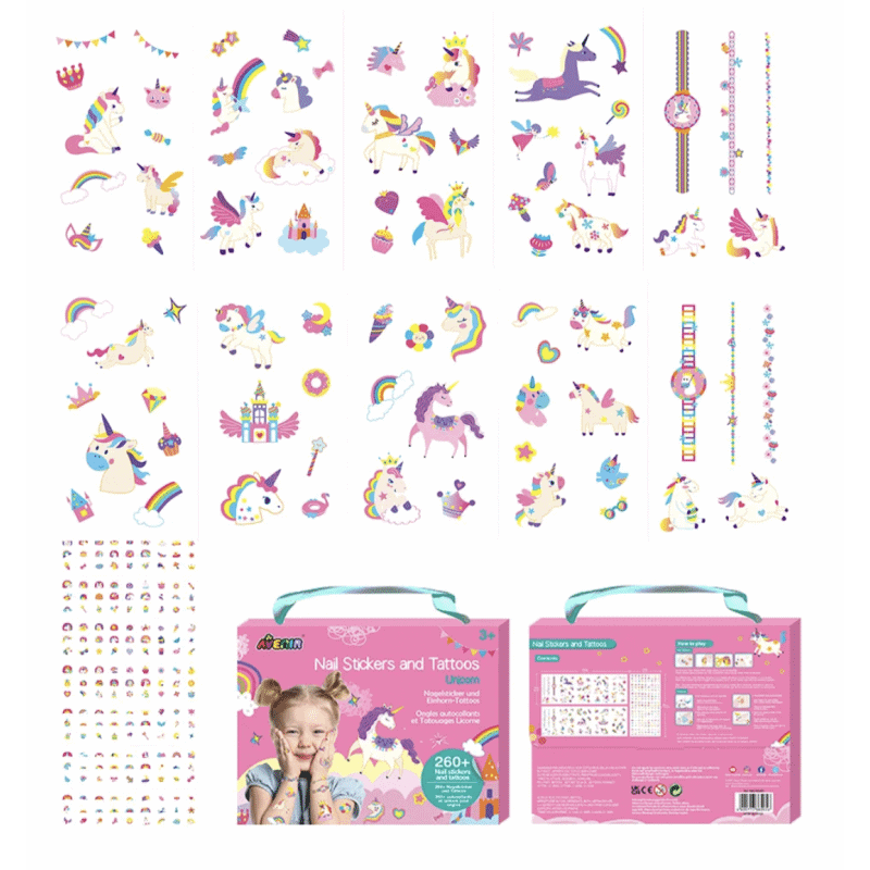 Nail Stickers and Tattoos | Unicorns