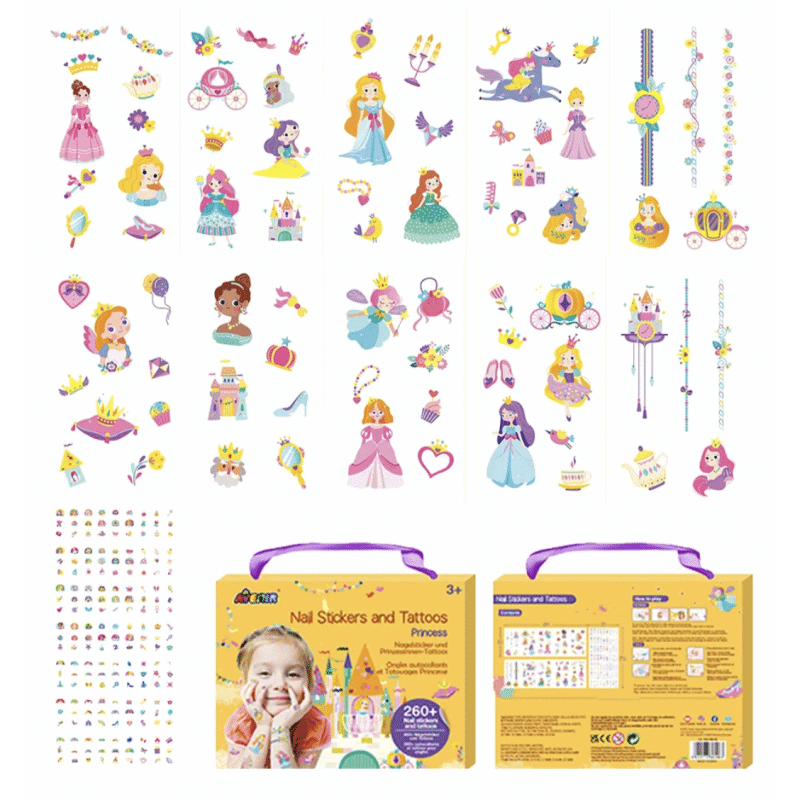 Nail Stickers and Tattoos | Princess