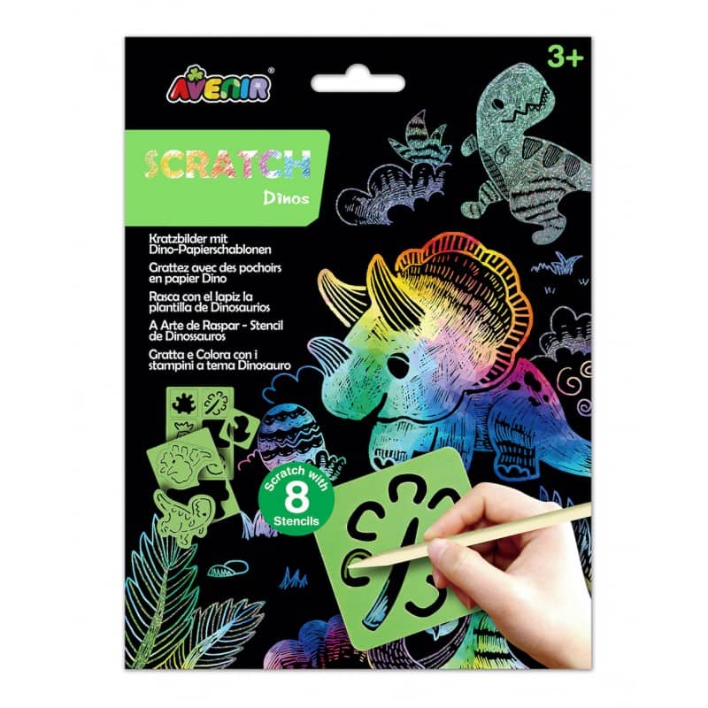 Scratch with Stencil | Dinos