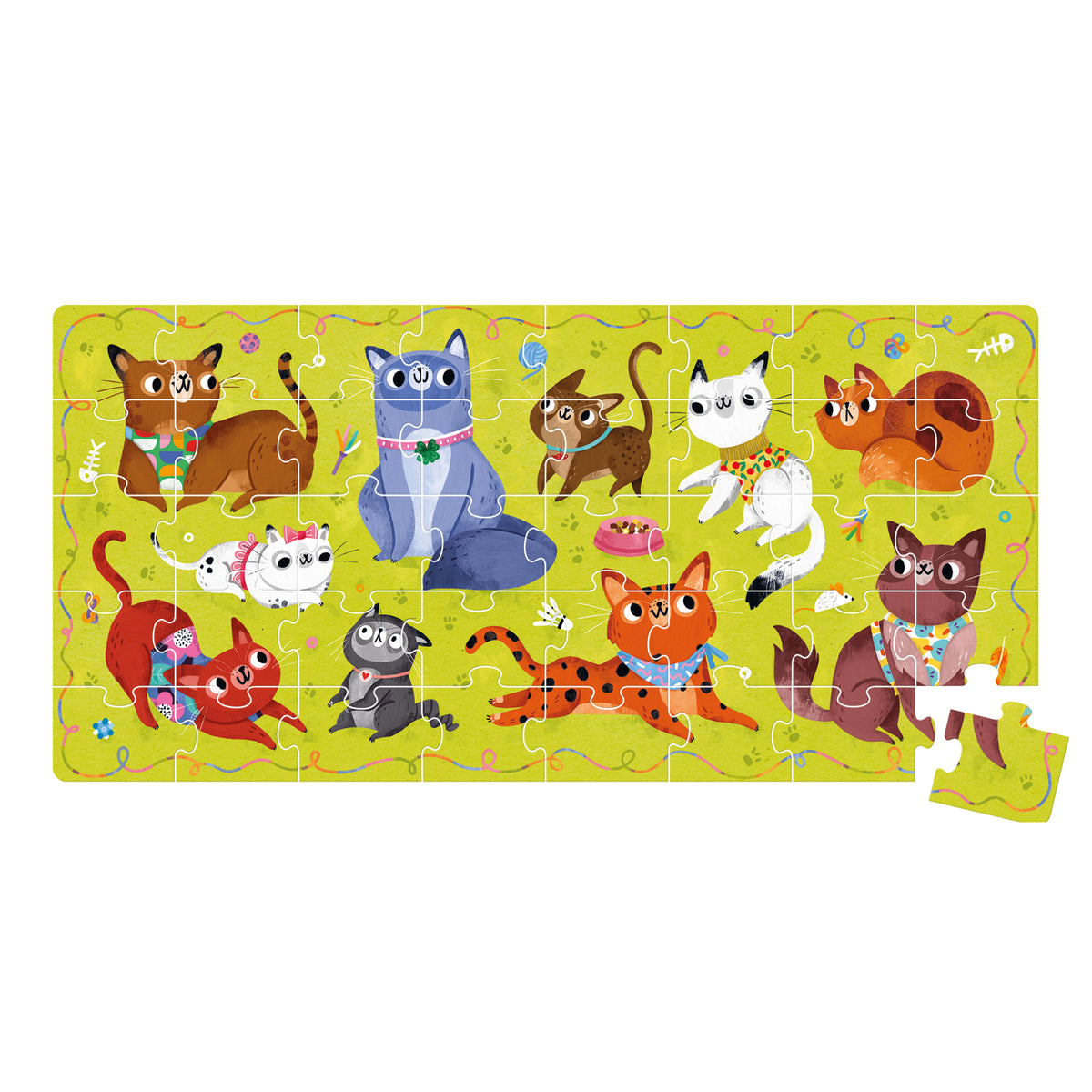 Puzzle | I Love Cats | Banana Panda
