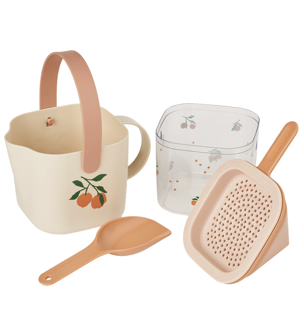 Conjunto Balde de Areia | 5 Peças | Peach / Sea shell