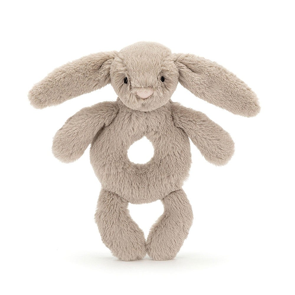 Bashful Beige Bunny Ring Rattle - Jellycat