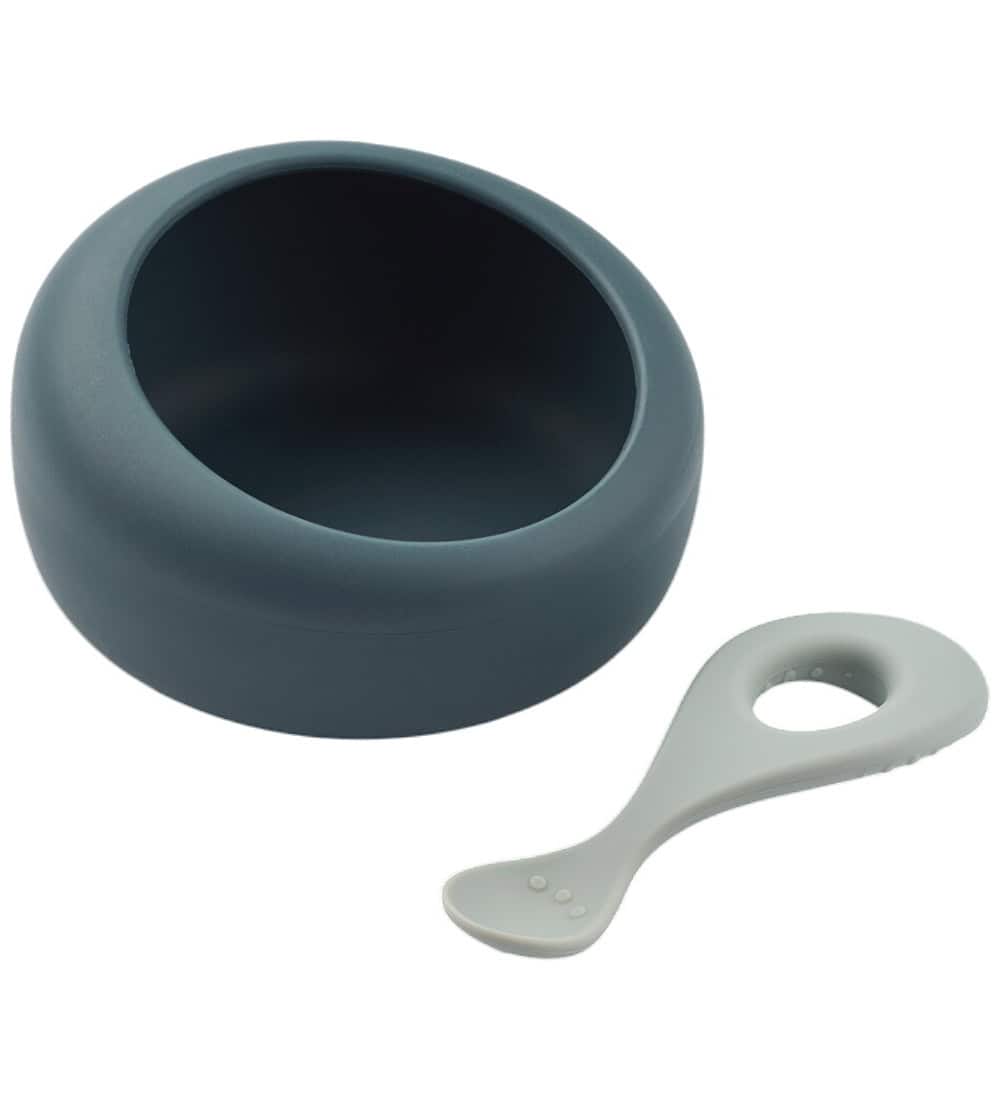 Tigela com Colher | Sparia | Whale blue / Dove blue