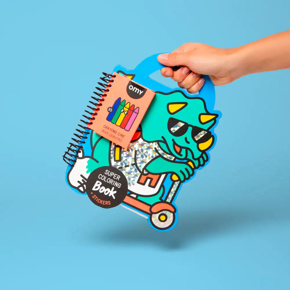 Super Coloring & Stickers Book | Dino