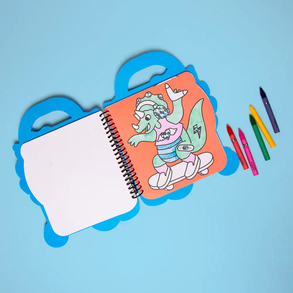 Super Coloring & Stickers Book | Dino