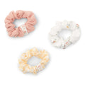 Pack 3 Scrunchies |  White Meadows/Sunshine Checks/Flower Pink