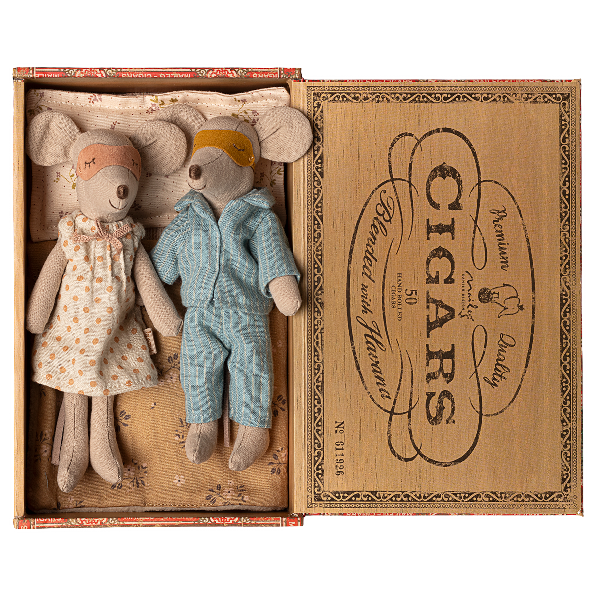 Mum & Dad Mouse na Caixa de Charutos Maileg - imagem 4