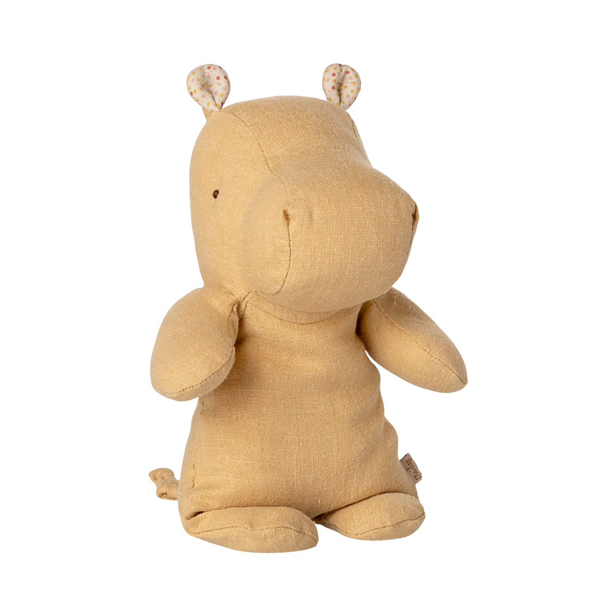 Hipopótamo de Peluche Pequeno Cream Yellow – Safari Friends Maileg - imagem 3