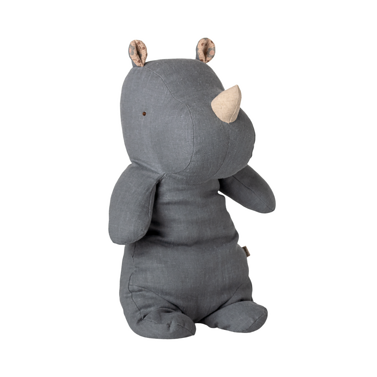 Rinoceronte de Peluche Médio Dusty Blue – Safari Friends Maileg - imagem 4