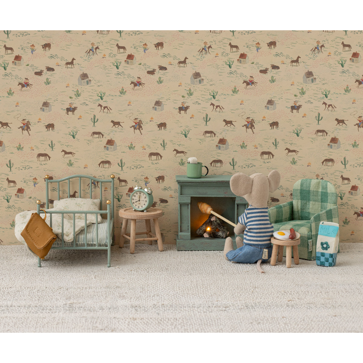 Cama Individual Vintage Mouse – Mint Maileg - imagem 5