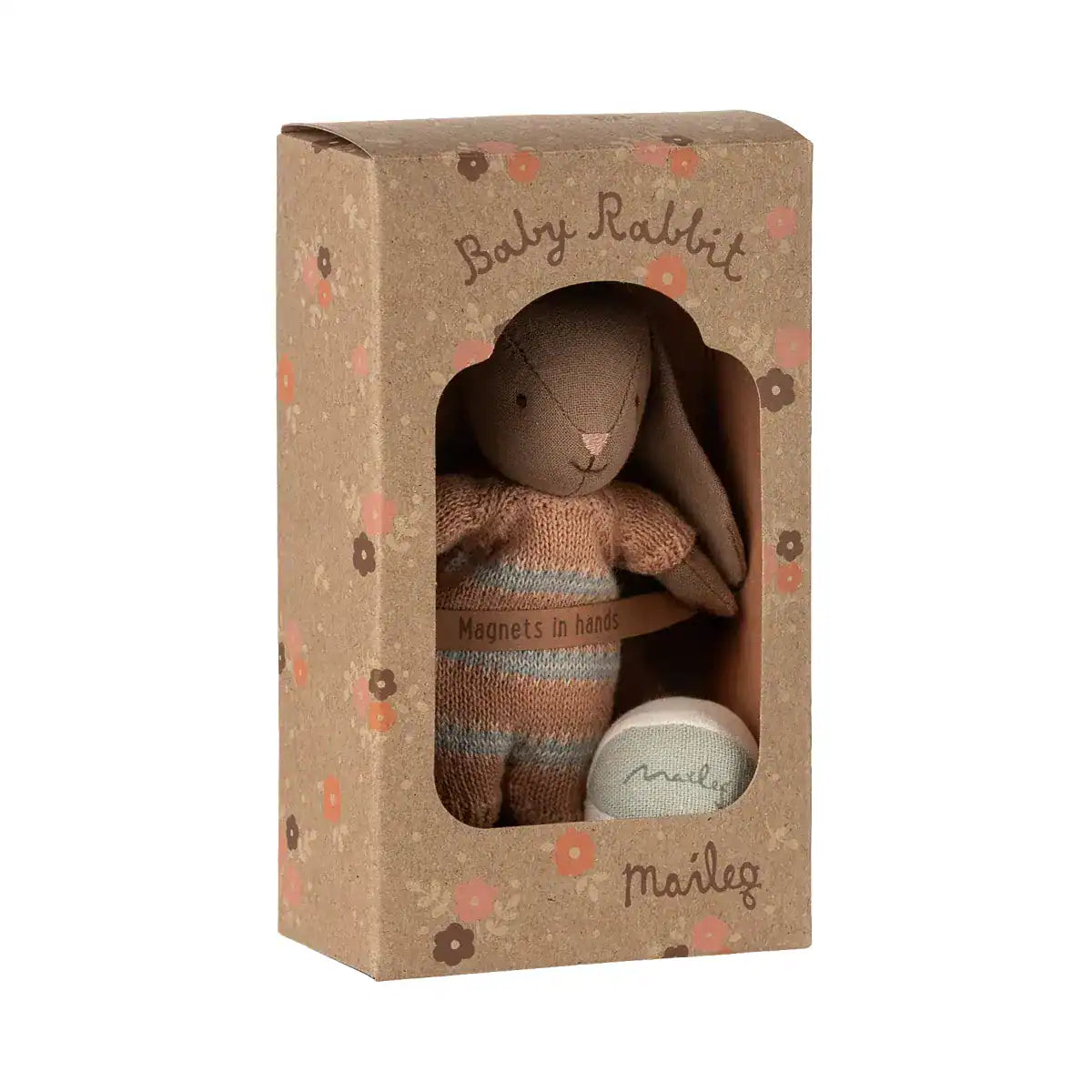 Bunny Set | Maileg | Micro | Brown | Dusty rose