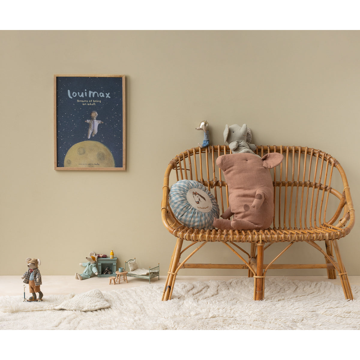 Elefante de Peluche Pequeno Iron Grey – Safari Friends Maileg - imagem 5