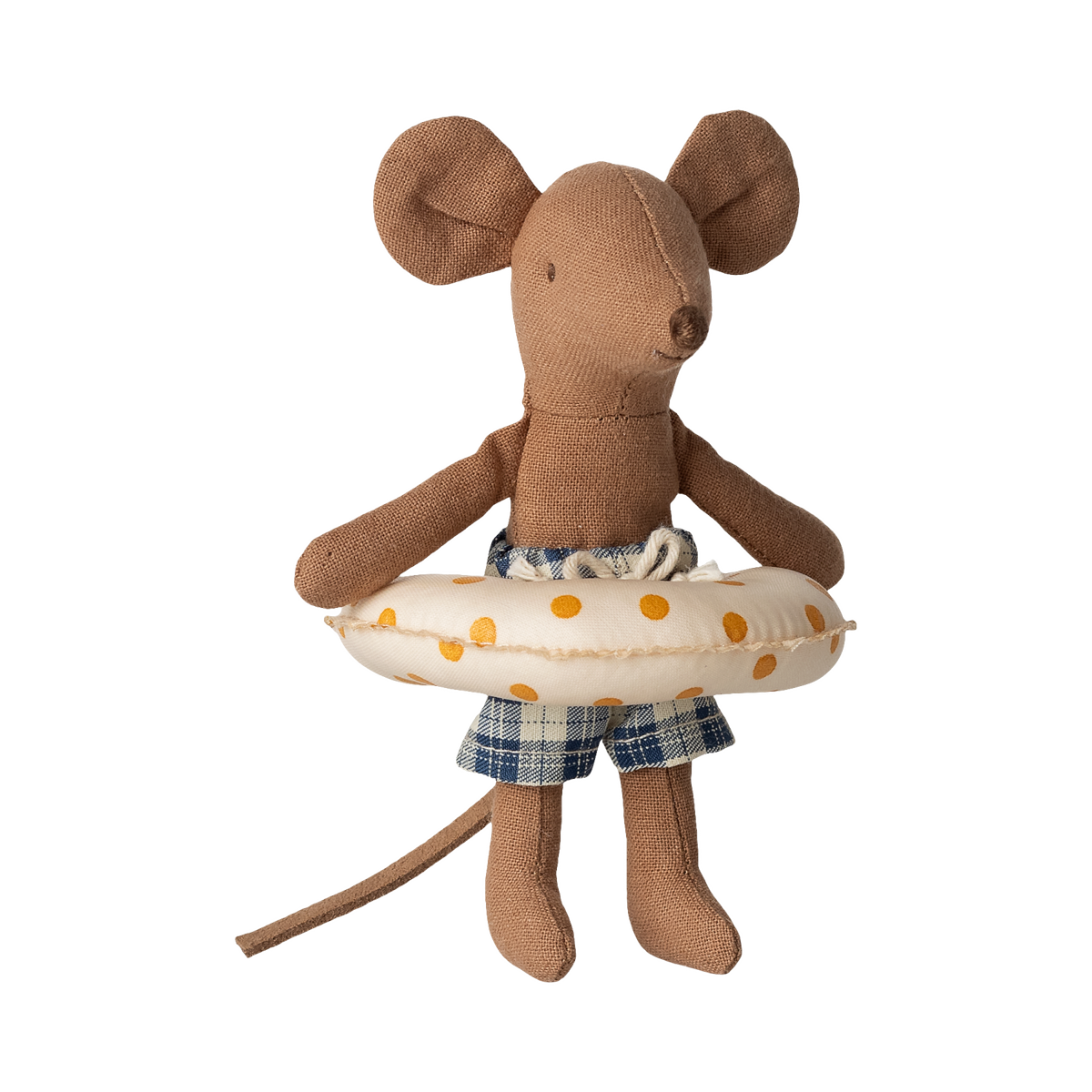 Ratinho de Praia com Boia Little Brother Yellow Dots Maileg - imagem 3