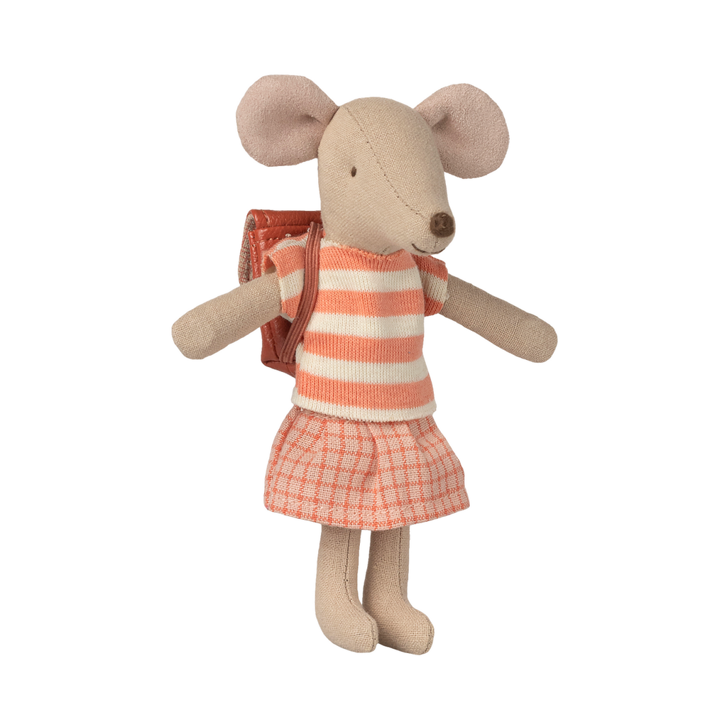 Ratinha Big Sister com Triciclo Coral Maileg - imagem 3