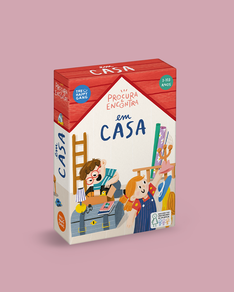 Brain Away - Procura e Encontra EM CASA - caixa do jogo The Happy Gang