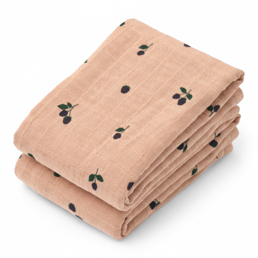 Pack 2 | Musselina | Lewis | Mini Berry | Pale tuscany