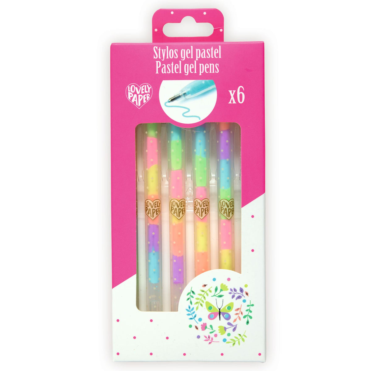 6 Mini Marcadores Gel | Pastel
