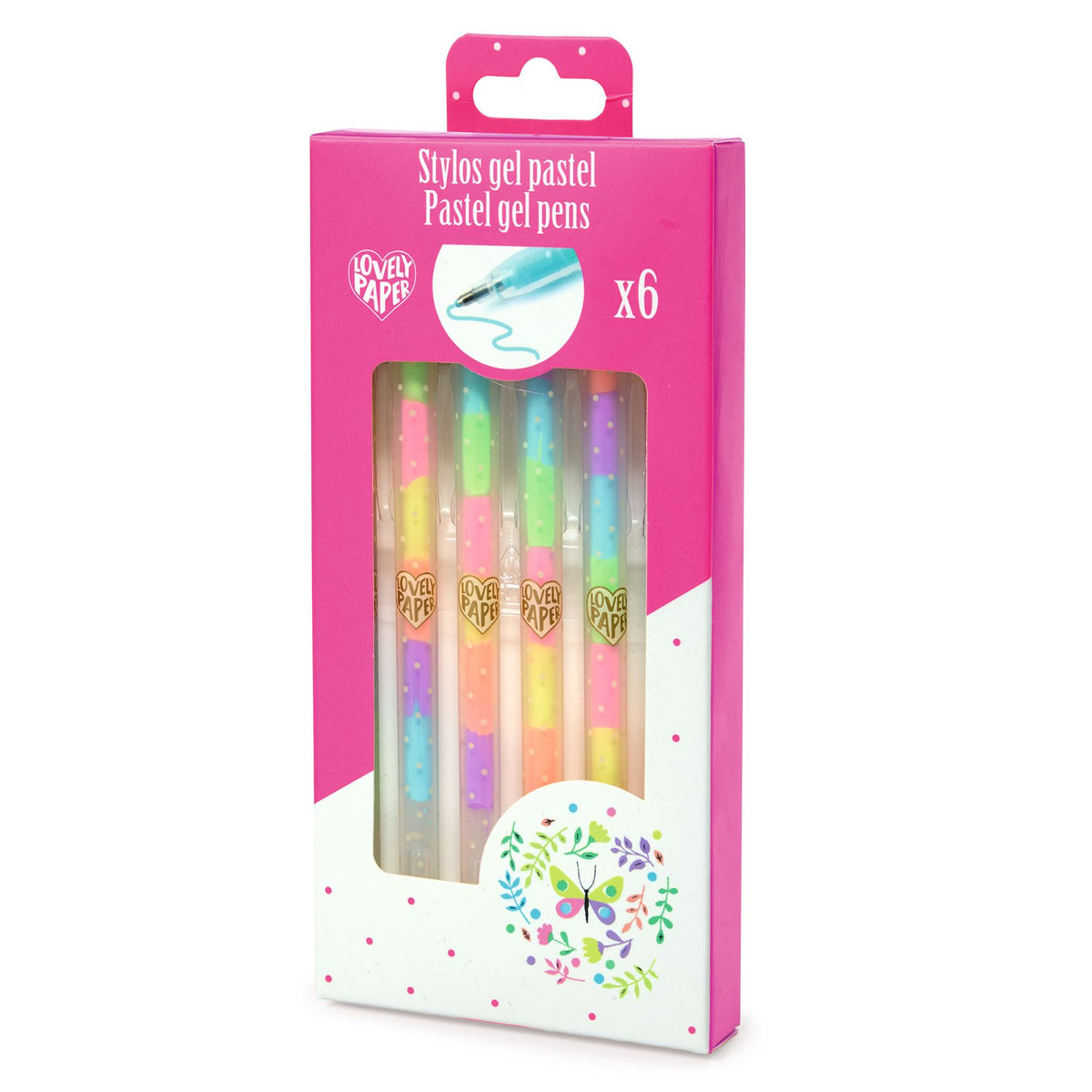 6 Mini Marcadores Gel | Pastel