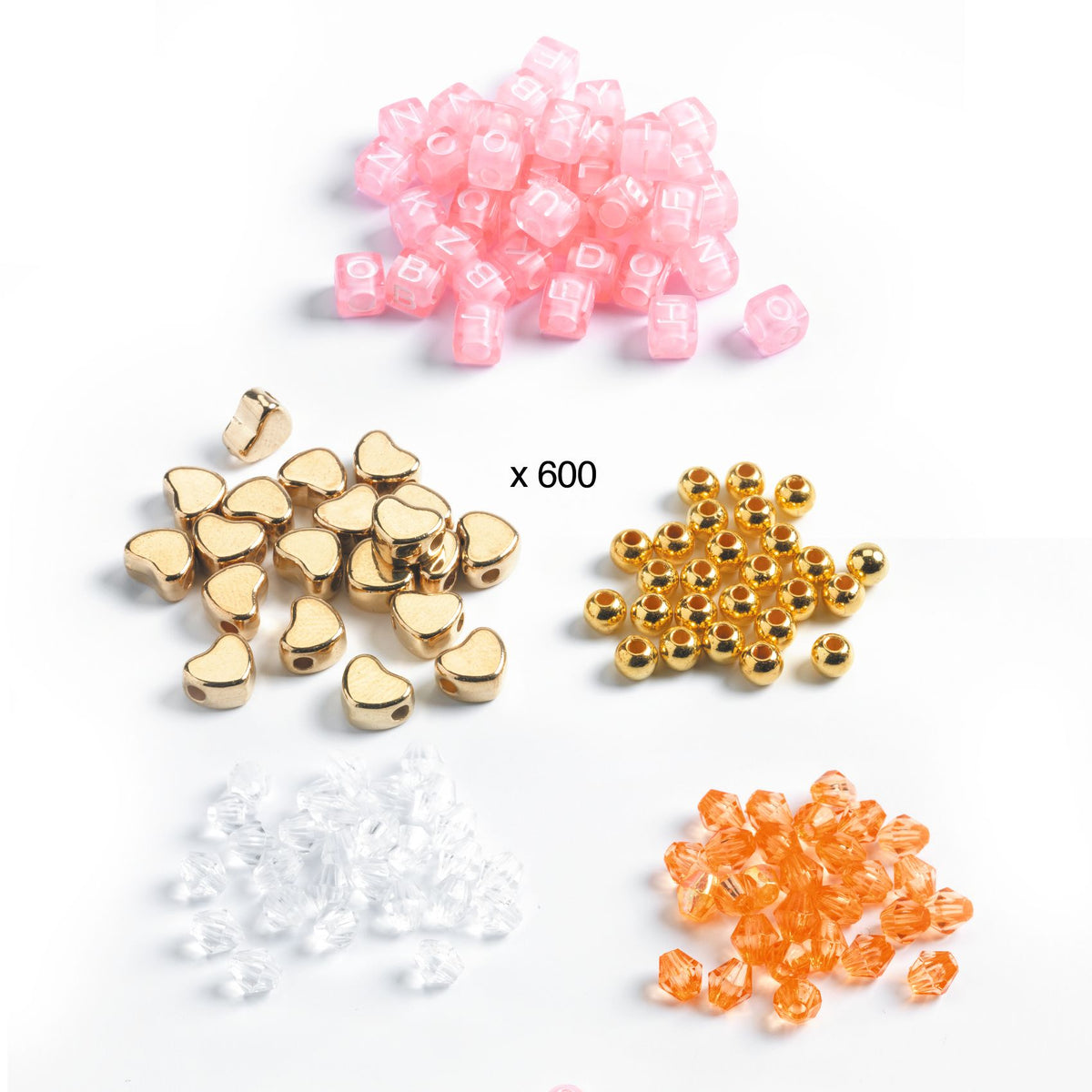 Contas de Fantasia | Alphabet Gold