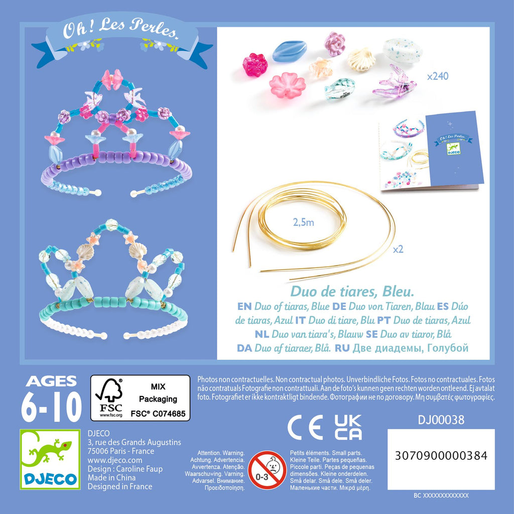 Kit para Criar 2 Tiaras | Azul