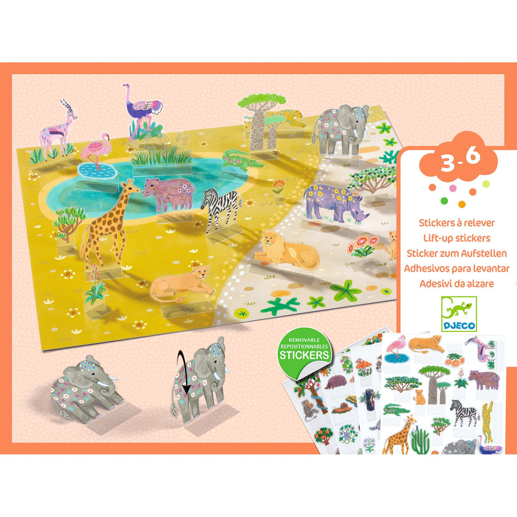 Autocolantes Lift-Up 3D | Animais