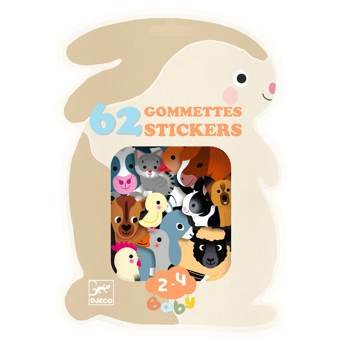 Animais da Quinta | 62 Autocolantes