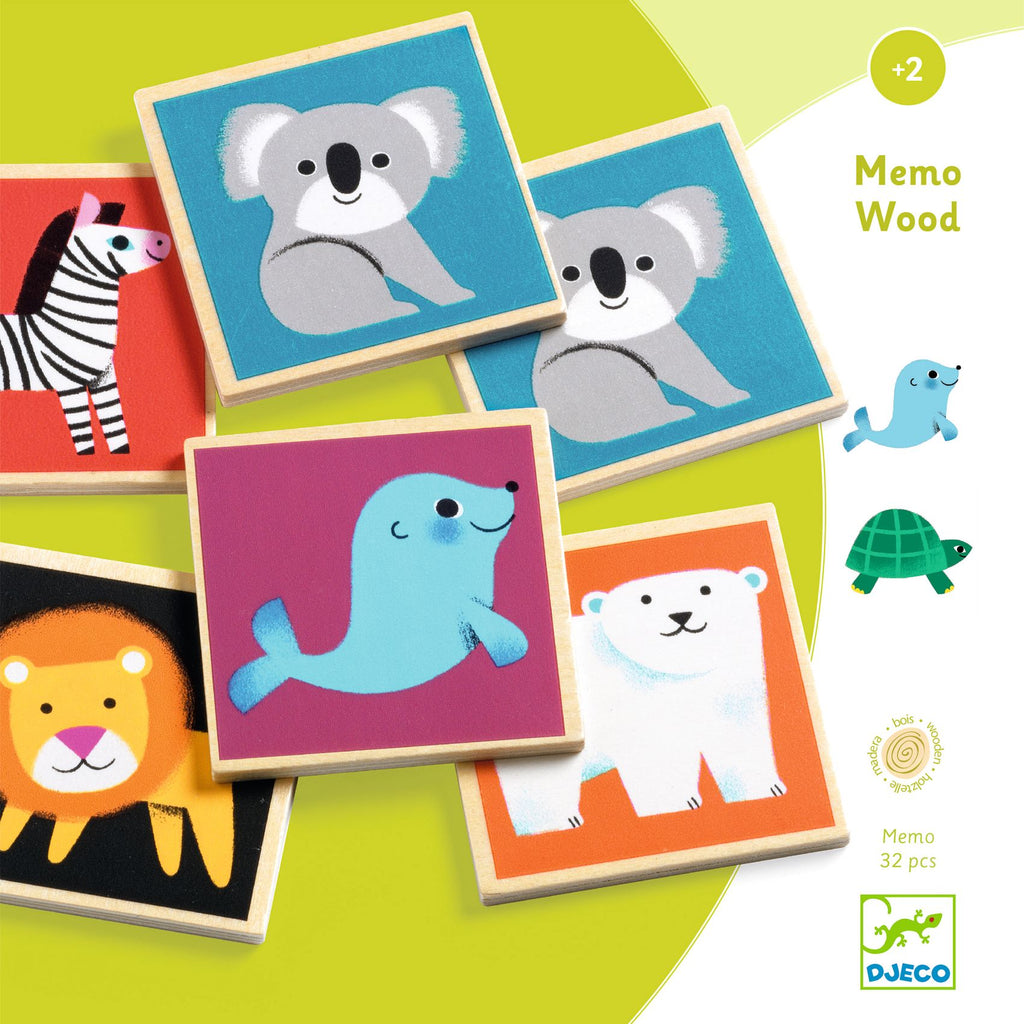 Memo Wood | Jogo de Memória | Animais